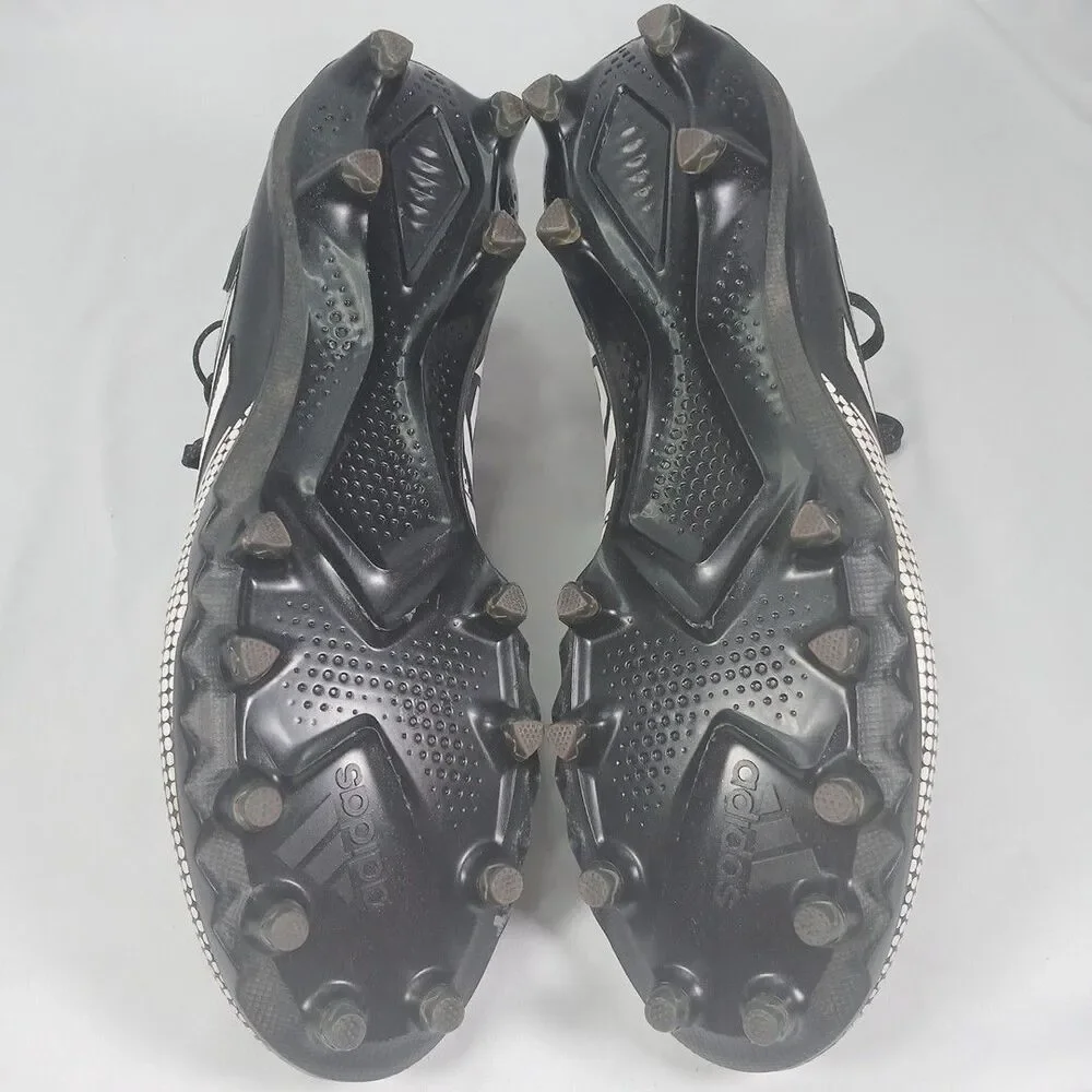 Adidas Freak Men’s 13 Black White Football Cleats Molded TPU Studs Turf Shoes